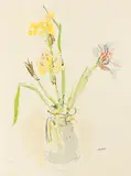 Oskar Kokoschka, Gelbe und violette Iris