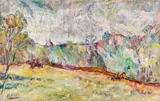 Wilhelm Hillern-Flinsch, Reiten im Englischen Garten, 1927, Oil on canvas