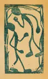 Christian Rohlfs, Boxer, 1922, Woodcut in colors