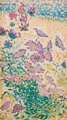 Henri-Edmond Cross, Skabiosen, 1892, Oil on panel