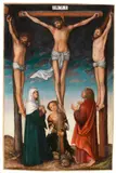 Lucas Cranach d.Ã., Werkstatt oder Umkreis - Kreuzigungsgruppe, 1510, Oil on panel