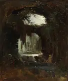 Carl Spitzweg, Grotte mit badenden Nymphen