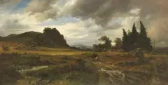 Friedrich Preller d. J., Einsamer Ritt, 1883, Oil on canvas