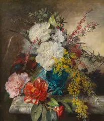 Anna Peters, Blumenstillleben, 1880, Oil on canvas