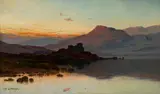Alfred de Breanski, Blick auf Doune Castle in Schottland