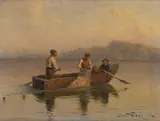 Josef Wopfner, Fischer auf dem Chiemsee