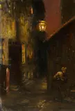 Franz Skarbina, Durchgang in der Fischerstrasse (Berlin)