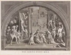 Giovanni Volpato, 2 Bll.: Die Schule von Athen. Der Borgobrand, 1770, Etching