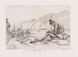 Johann Adam Klein, 2 Bll.: Der Landschaftsmahler auf der Reise. J.C. Erhard, 1814, Etching