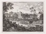 Joseph Anton Koch, Rovine del Palazzo de Cesari, Um 1810, Radierung auf Bütten