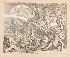 Pietro Testa, Allegorie des Friedens, 1645, Etching