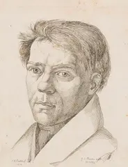 Julius Cäsar Thaeter, 4 Bll.: Portraits deutscher Künstler, 1823, Etching