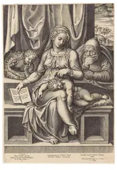 Philippe de Soye, Madonna del Silenzio, 1538, Engraving