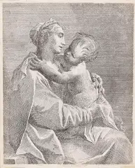 Paul Troger, Die Heilige Jungfrau mit dem Kind, Etching