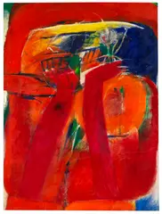 Horst Antes, Figur Flora, 1960, Egg and oil tempera