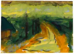 Marschlandschaft by Emil Nolde, 1920, Watercolor, sold Dec 2011
