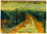 Marschlandschaft by Emil Nolde, 1920, Watercolor, sold Dec 2011
