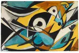 Figurale - Odaliske I by Ernst Wilhelm Nay, 1949, Oil on canvas, sold Dec 2011