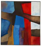 Rot-vertikal by Fritz Winter, 1967, Oil on canvas, sold Dec 2011