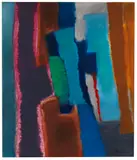 Kommendes Blau by Fritz Winter, 1966, Oil on canvas, sold Dec 2011
