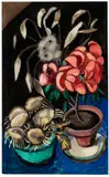 Gabriele Münter, Blumenbild, 1955, Oil on cardboard