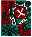 Komposition by A. R. Penck, 1990, Oil, sold Dec 2011