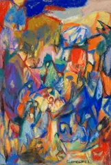 Adolf Hölzel, Ohne Titel, 1920, Pastel