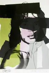 Mick Jagger by Andy Warhol, 1975, Silkscreen in colors, sold Dec 2011