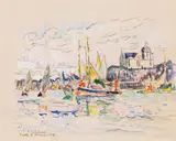 Paul Signac, Sables d'Olonne, Vue du Port