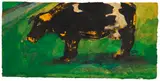Stehende Schwarzbunte by Emil Nolde, 1920, Watercolor, sold Dec 2011