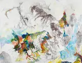 Geografie in den Wolken by Bernard Schultze, 1993, Oil on canvas, sold Dec 2011