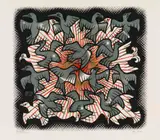 M. C. Escher, Sonne und Mond