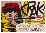Roy Lichtenstein, Crak!, 1963, Offset lithograph in colors