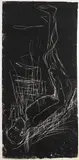 Georg Baselitz, Gebückter, 1977, Linocut