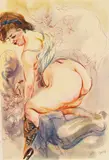 Liebespaar by George Grosz, 1940, Watercolor, sold Dec 2011