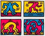 Keith Haring, Pop Shop Quad II, 1988, Silkscreen in colors