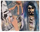 Jonathan Meese, Pazuzuz, Draculä und der dreischwänzige Maulring, 2002, Oil on canvas