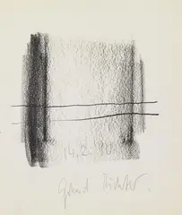 Ohne Titel by Gerhard Richter, 1990, pencil on paper, sold Dec 2011