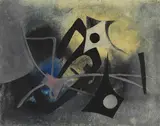 Später Tag by Fritz Winter, 1950, Oil, sold Dec 2011