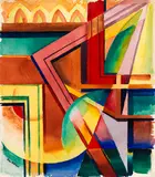 Otto Möller, Komposition III 1921 7/6, 1921, Watercolor
