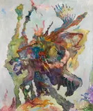 Profile - ein Unhold by Bernard Schultze, 1996, Oil on canvas, sold Dec 2011