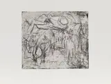 Ernst Ludwig Kirchner, Alpabend, 1919, Etching