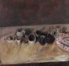 Stillleben by Klaus Fußmann, 1980, Oil on canvas, sold Dec 2011
