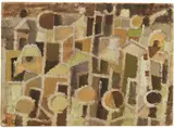 Eduard Bargheer, Stadt im Herbst, 1968, Oil
