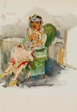 Georg Tappert, Mademoiselle Zaida, 1929, Watercolor