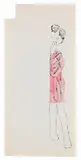 Andy Warhol, Girl Standing, 1954, India Ink