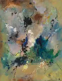 Rolf Cavael, 59/Mi 5, 1959, Oil on panel