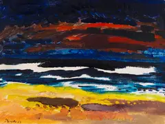 Dunkle See by Siegward Sprotte, 1963, Oil on canvas, sold Oct 2011