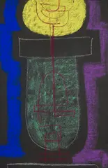 Komposition by Max Ackermann, 1972, Pastel, sold Oct 2011