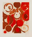 Ernst Wilhelm Nay, Sechs Aquatinten. Über den Menschen, 1965, Etching and aquatint in colors